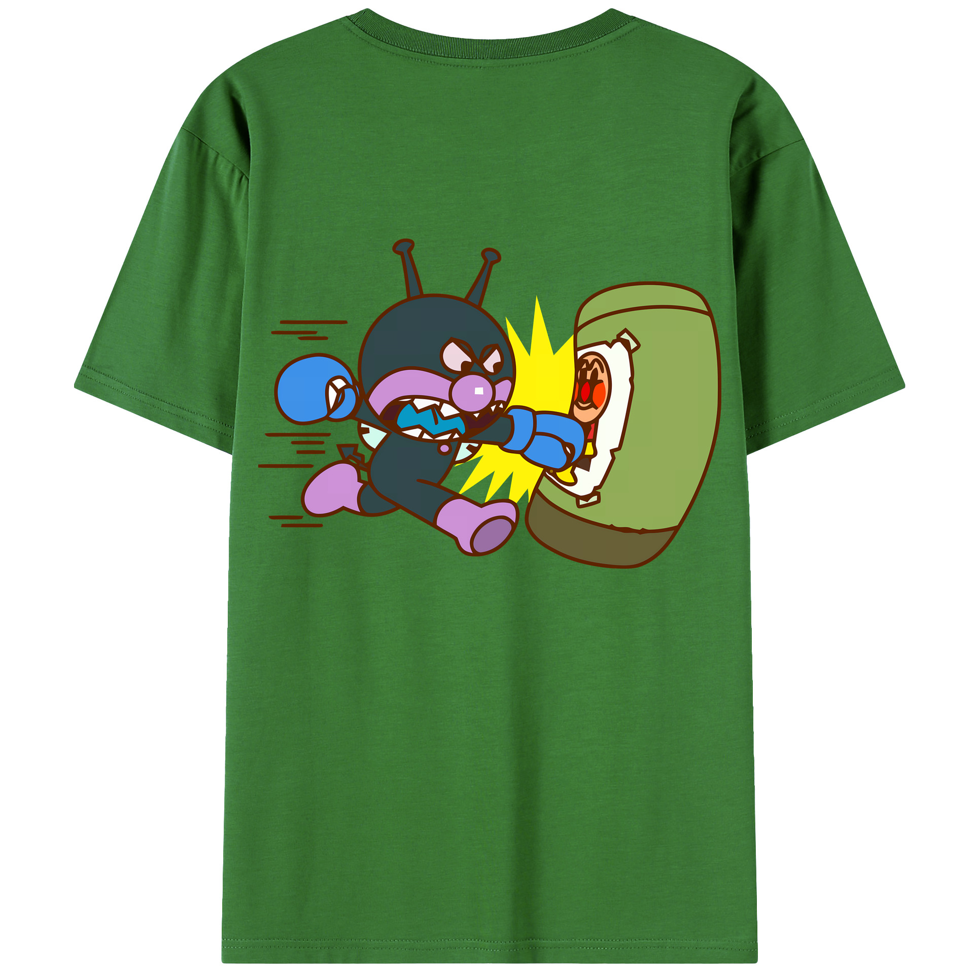 （画像用） アンパンマン Anpanman レディース半袖Tシャツ(バックプリント)